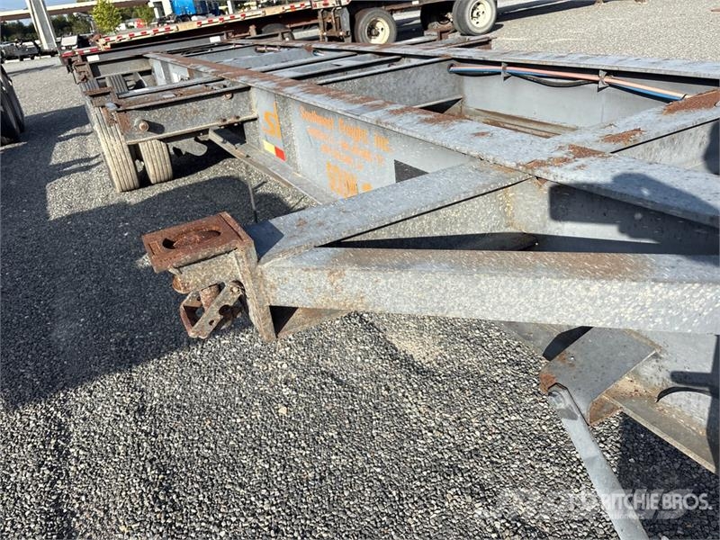 40 ft Spread Axle T/A Extendable Container Trailer Kontejnerske prikolice