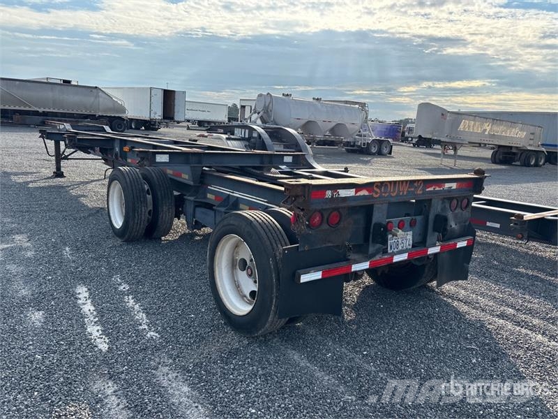 40 ft Spread Axle T/A Extendable Container Trailer Kontejnerske prikolice