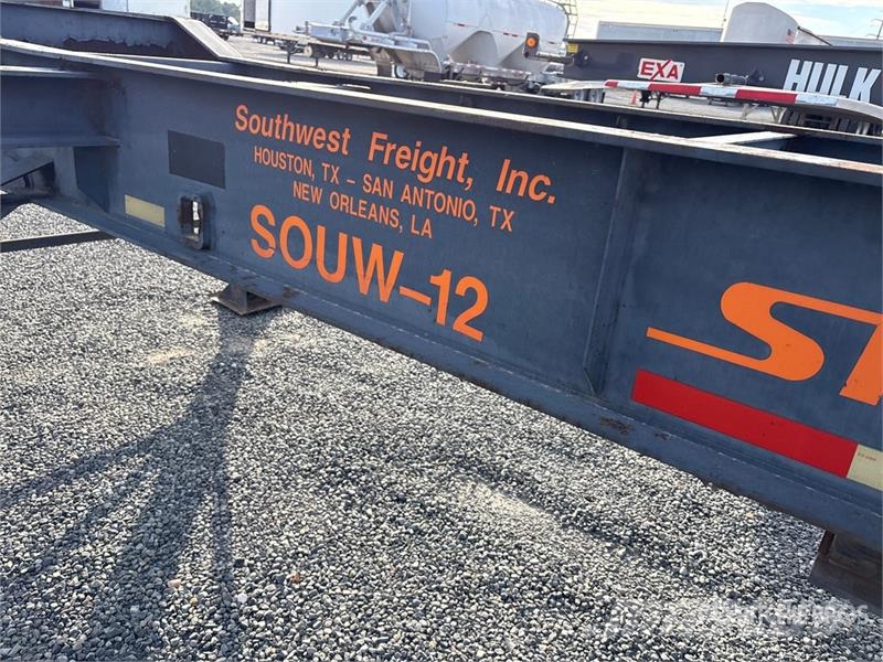 40 ft Spread Axle T/A Extendable Container Trailer Kontejnerske prikolice