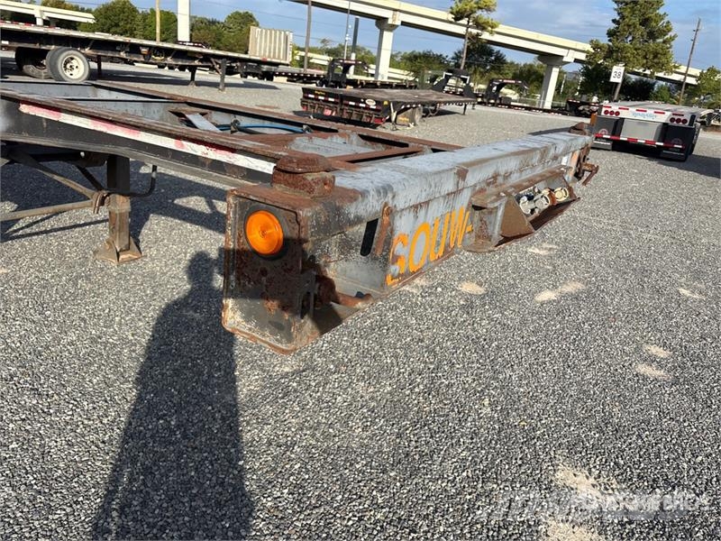 40 ft Spread Axle T/A Extendable Container Trailer Kontejnerske prikolice
