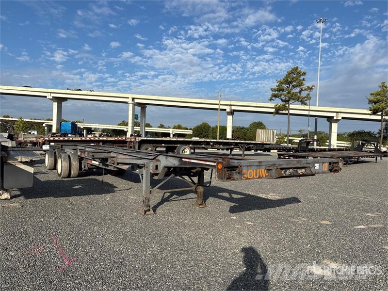 40 ft Spread Axle T/A Extendable Container Trailer Kontejnerske prikolice