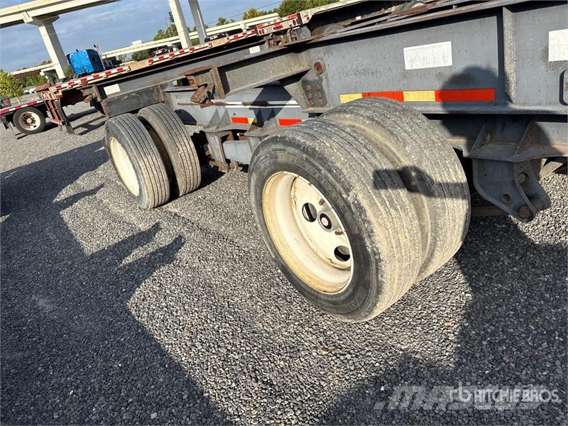40 ft Spread Axle T/A Extendable Container Trailer Kontejnerske prikolice