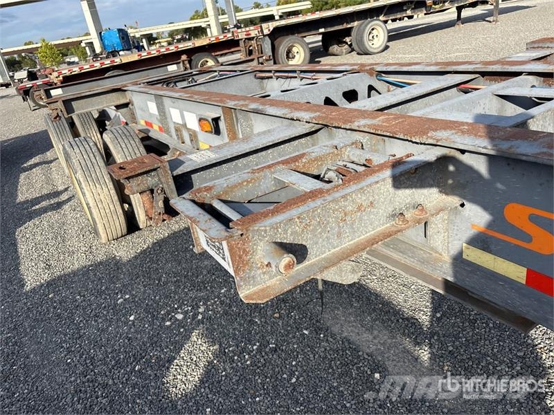 40 ft Spread Axle T/A Extendable Container Trailer Kontejnerske prikolice