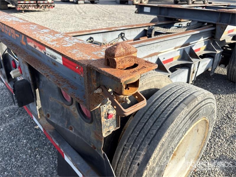 40 ft Spread Axle T/A Extendable Container Trailer Kontejnerske prikolice