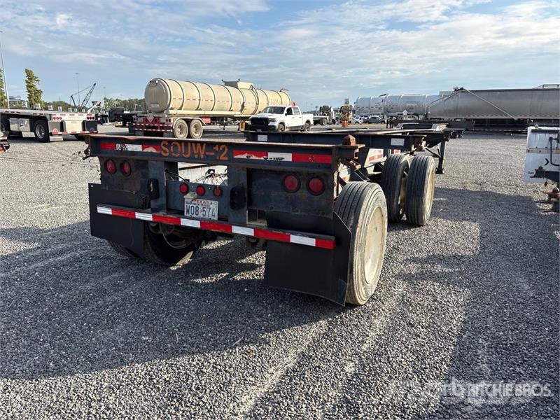 40 ft Spread Axle T/A Extendable Container Trailer Kontejnerske prikolice