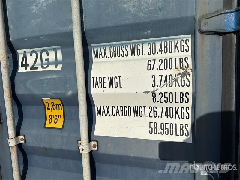 40 ft Standard Storage Container Kontenery magazynowe