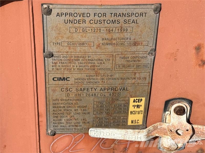 40 ft Storage Container Kontejnerji za skladiščenje