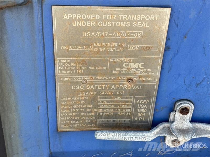 40 ft Storage Container Kontejnerji za skladiščenje