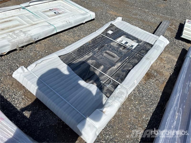 6.89 ft x 3.38 ft Grey Steel Security Door with Fr 윈치, 호이스트 및 자재 리프트