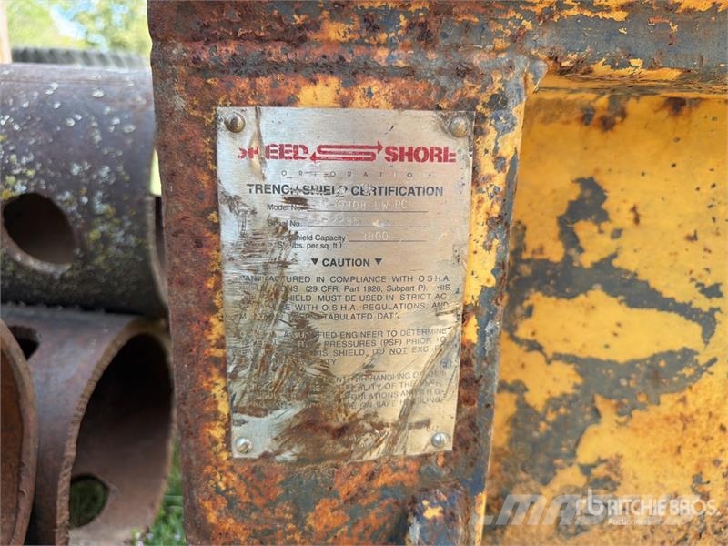 8 ft x ft (4 in Wall) Trench Shield Rezervni delovi i oprema za bušenje
