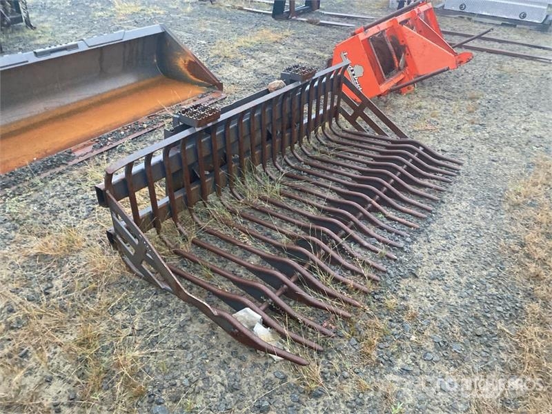  80 in Skid Steer Root Rake Rastrilladoras y rastrilladoras giratorias