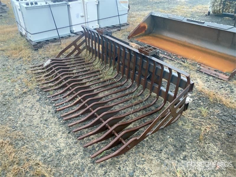  80 in Skid Steer Root Rake Rastrilladoras y rastrilladoras giratorias