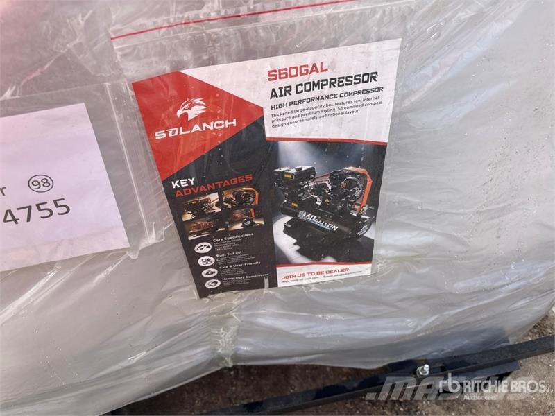AC60GAL Skid-Mounted 60 gal Air Compressor (Unused 压缩机