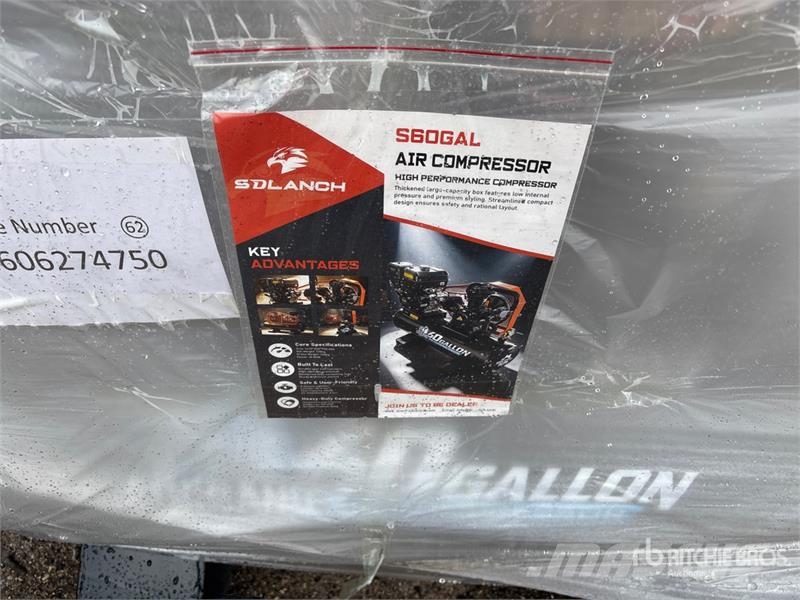 AC60GAL Skid-Mounted 60 gal Air Compressor (Unused 压缩机