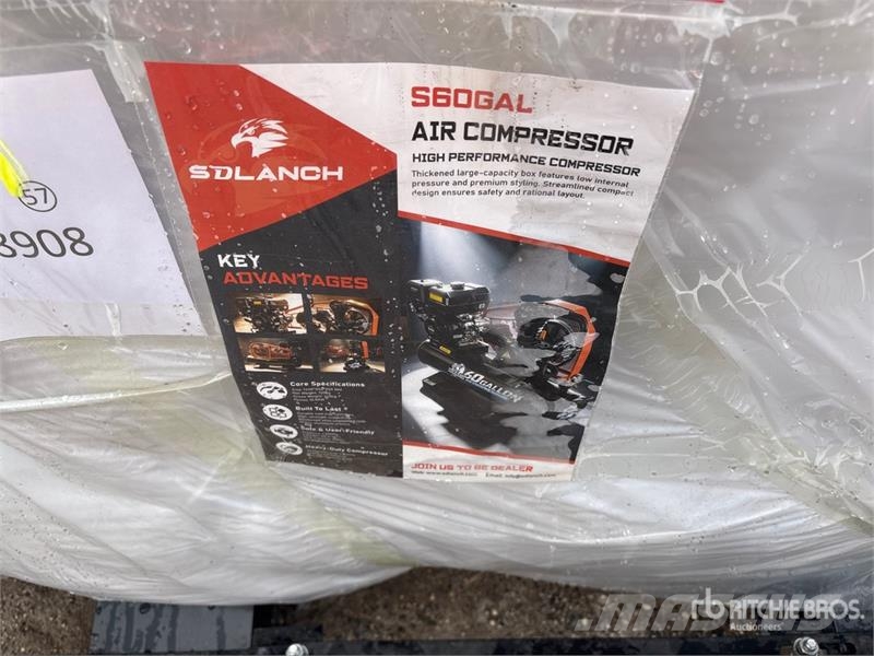  AC60GAL Skid-Mounted 60 gal Air Compressor (Unused 压缩机