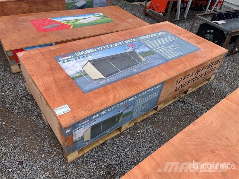  AGR-LS1228 28 ft x 12 ft Metal Livestock Shelter ( Egyéb állattenyésztés gépei és tartozékok