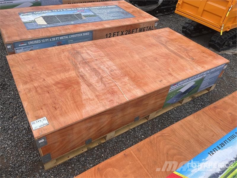 AGR-MC2030 20 ft x 30 ft Steel Carport (Unused) Steel frame buildings