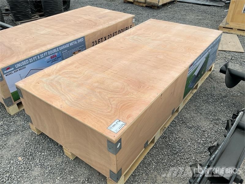 AGR-MC2040 20 ft x 40 ft Steel Carport (Unused) Steel frame buildings