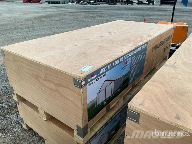 AGR-MS2642 26 ft x 42 ft Metal Garage Storage Buil Steel frame buildings
