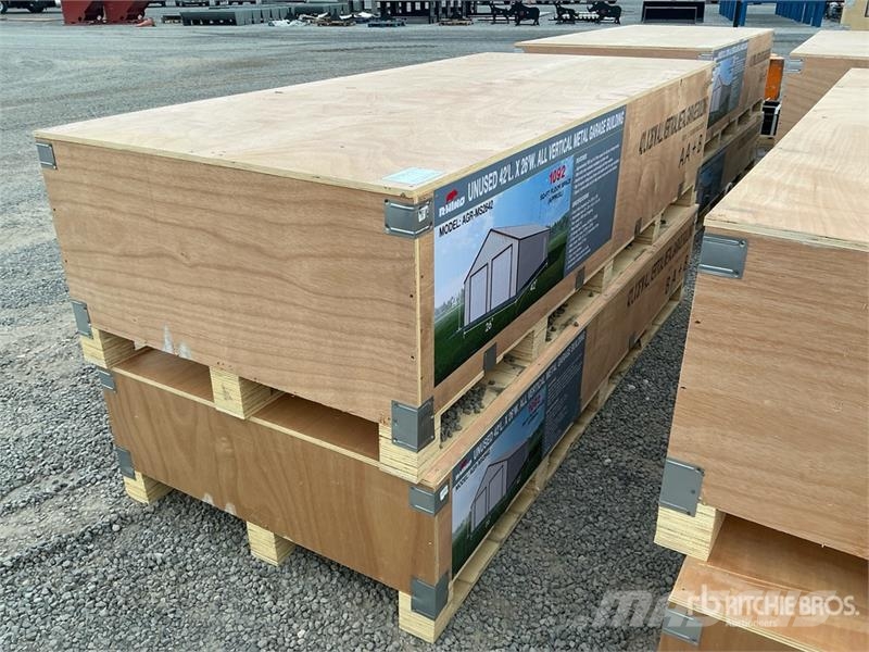  AGR-MS2642 26 ft x 42 ft Metal Garage Storage Buil Steel frame buildings
