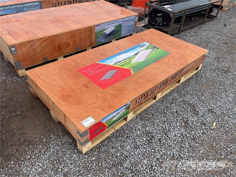 Agriquip CP1220 12 ft x 20 ft Carport (Unused) Steel frame buildings