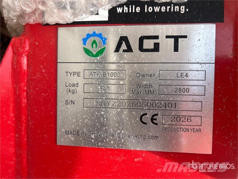 AGT ATK-B1000 2 Post 10000 lb Vehicle Lift (Unused) 건설 장비 - 기타