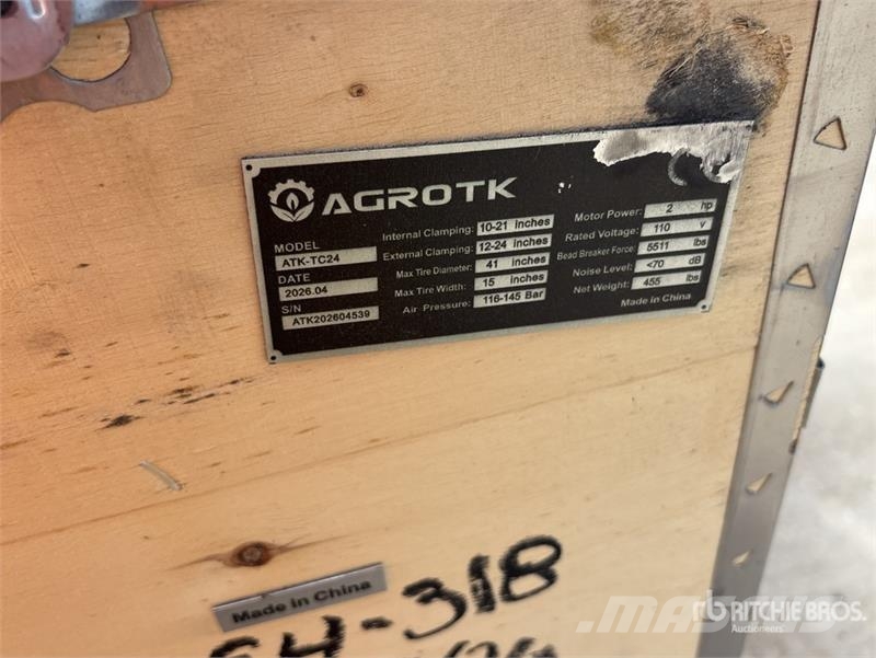 AGT ATK-TC24 Automatic Tire Changer (Unused) 建筑机械-其他
