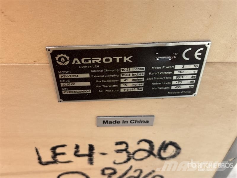 AGT ATK-TC24 Tire Changer (Unused) 建筑机械-其他