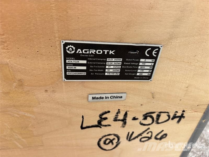 AGT ATK-TC24 Tire Changer (Unused) 建筑机械-其他
