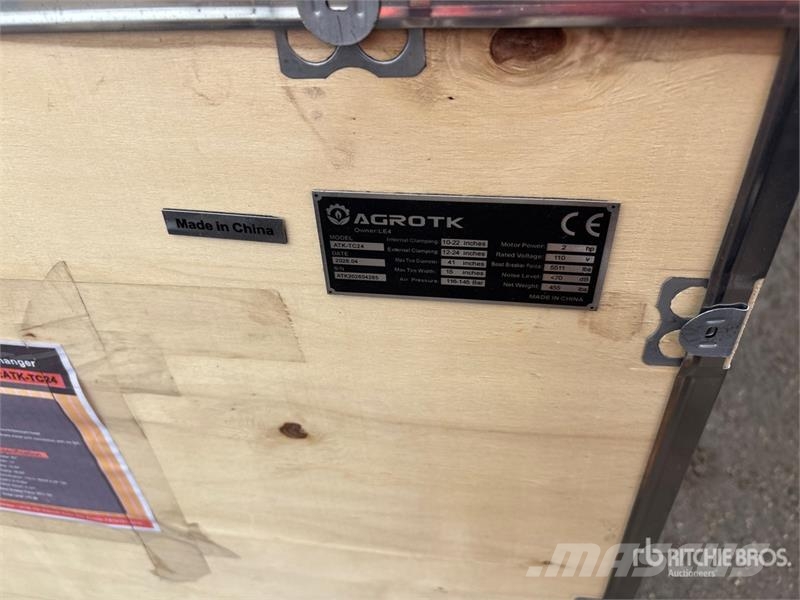 AGT ATK-TC24 Tire Changer (Unused) Строителство - Други