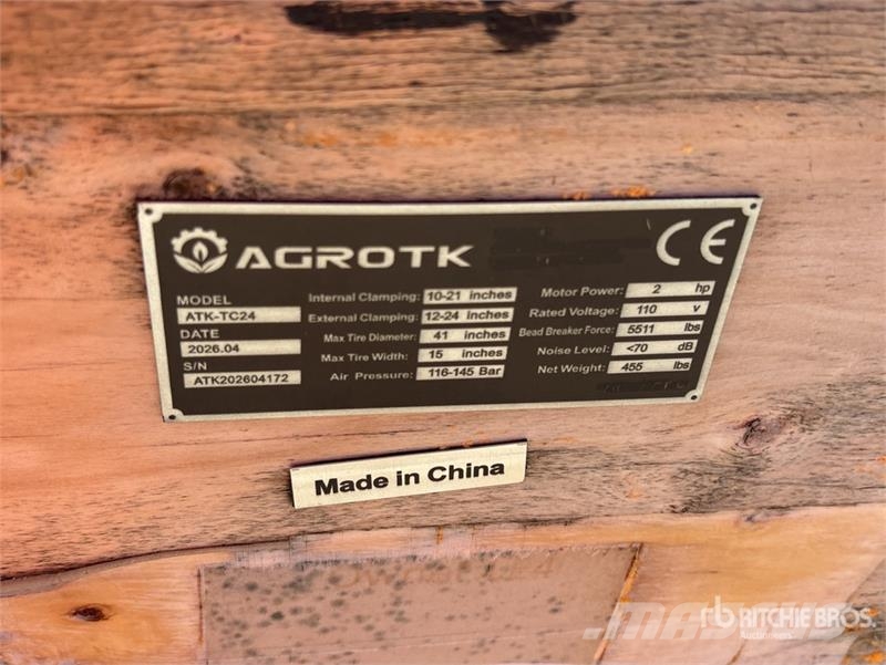 AGT ATK-TC24 Tire Changer (Unused) 其他