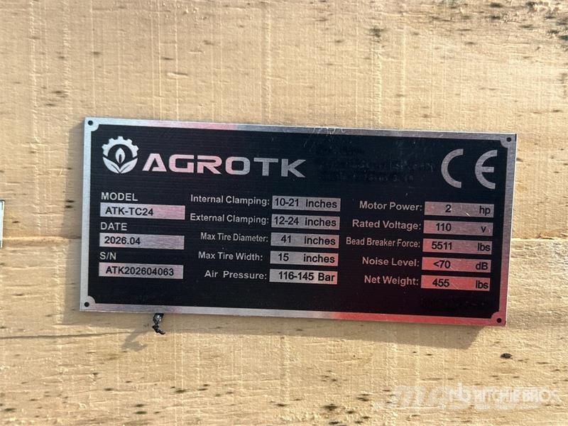 AGT ATK-TC24 Tire Changer (Unused) Строителство - Други
