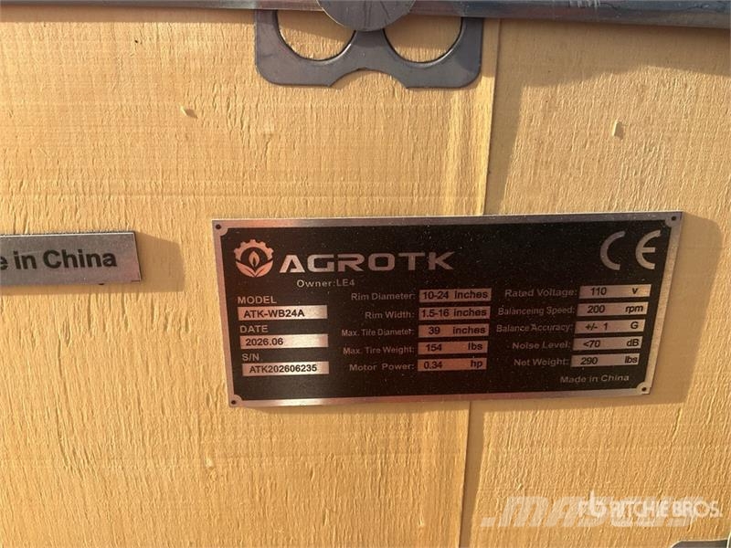 AGT ATK-WB24A Wheel Balancer (Unused) Inne akcesoria