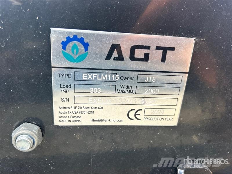 AGT EXFLM115 44 in Excavator Flail Mower (Unused) Andre komponenter