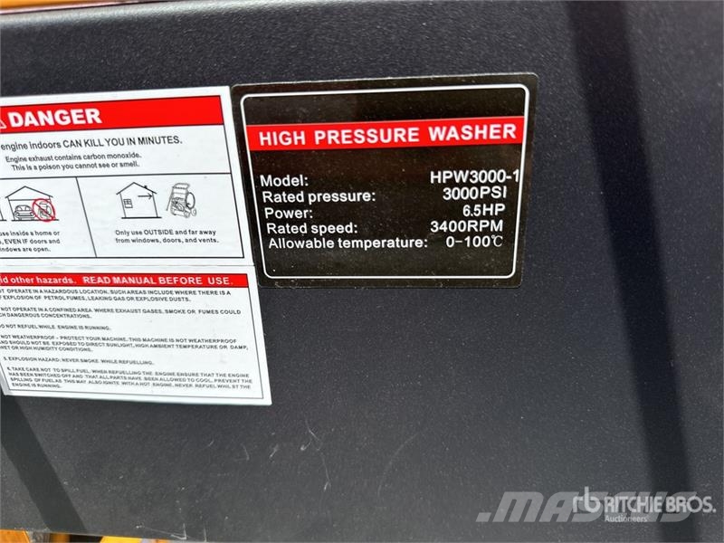 AGT HPW3000-1 Pressure Washer (Unused) Máquinas ligeiras de lavagem a pressão