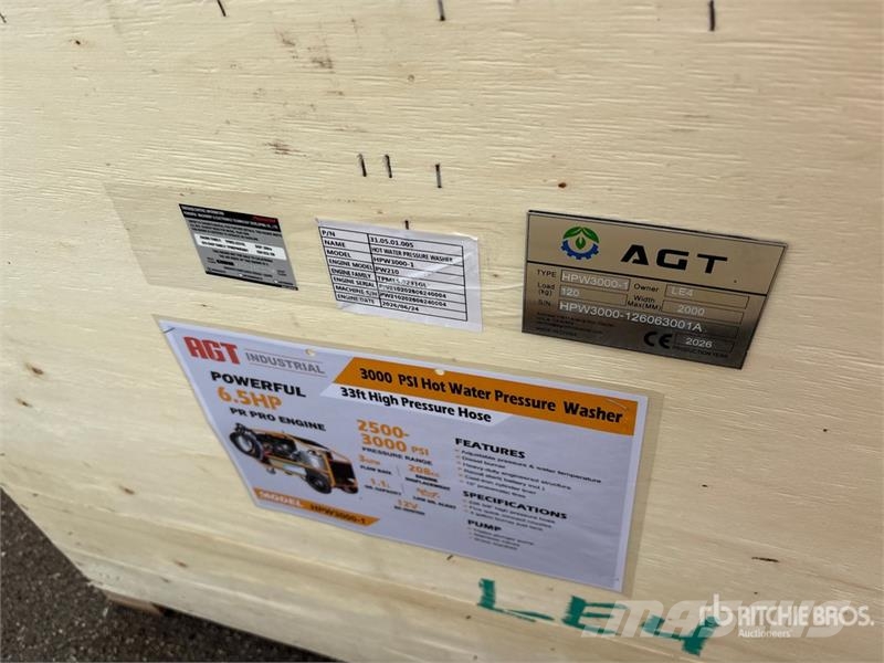 AGT HPW3000-1 Pressure Washer (Unused) 저압 세척기