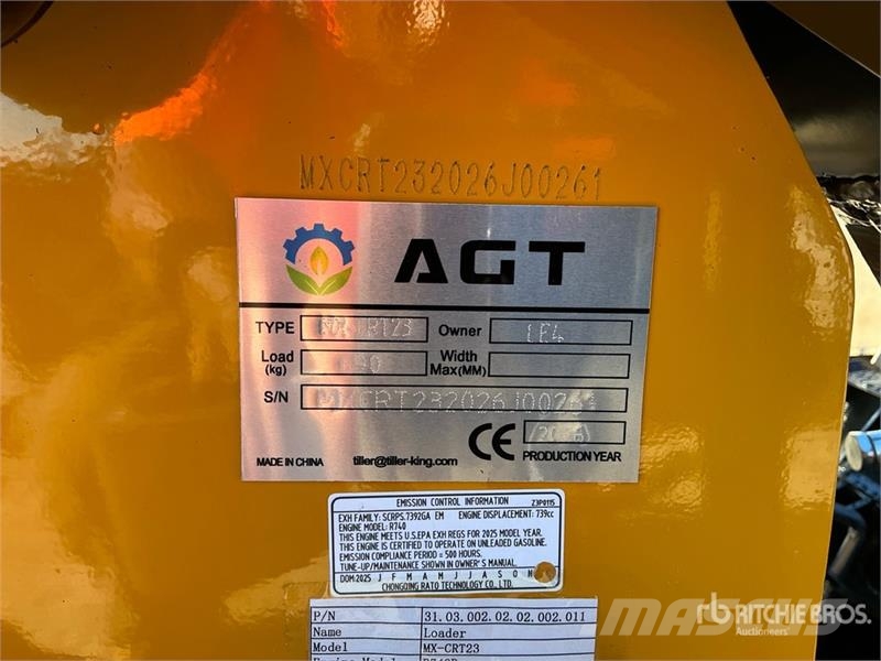 AGT MX-CRT23 Mini Compact Track Loader (Unused) Skid steer loaders