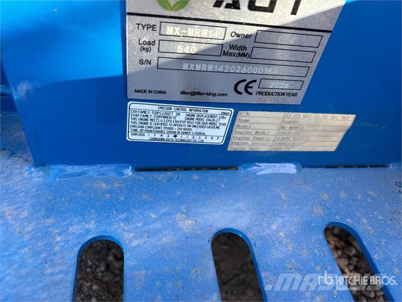 AGT MX-MRW14 Mini Skid Steer Loader (Unused) スキッドステアローダー