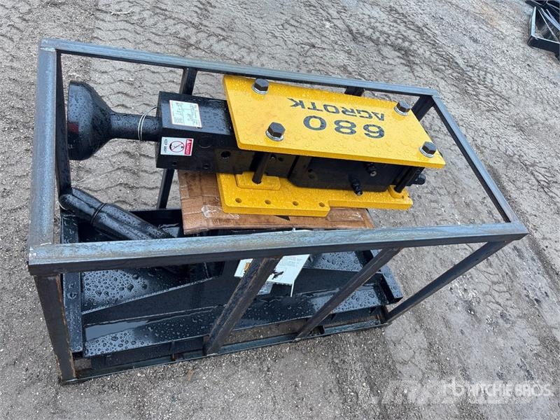 AGT PD680-PZ Skid Steer Post Driver (Unused) Fencing equipment