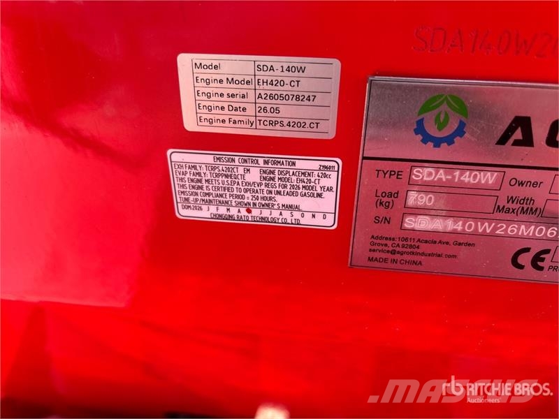 AGT SDA-140W Mini Mini Skid Steer Loader (Unused) Minilæsser - skridstyret