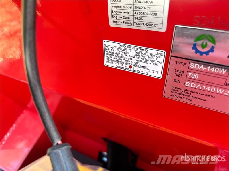 AGT SDA-140W Mini Skid Steer Loader (Unused) Kompaktlastere