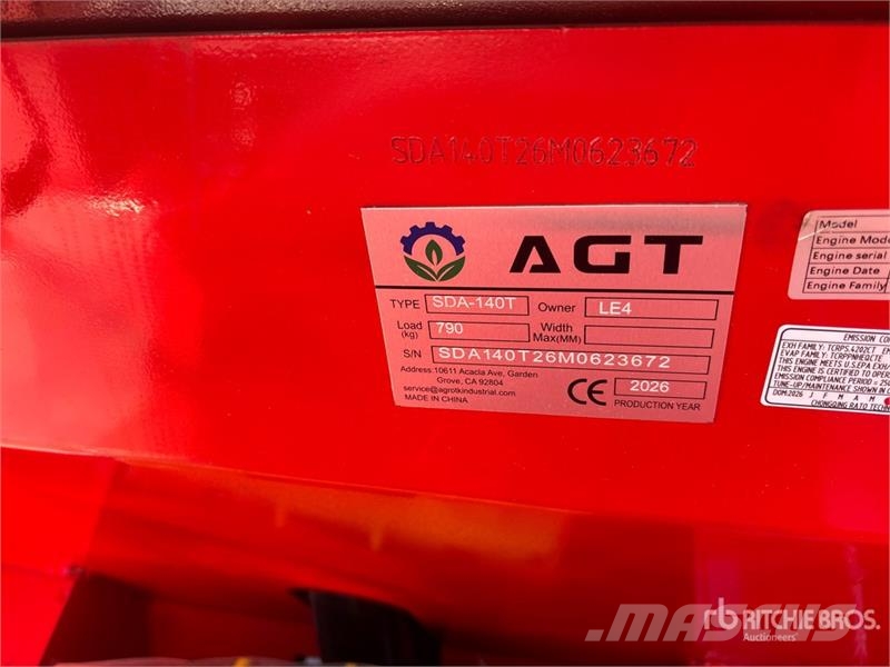 AGT SDA140T Mini Compact Track Loader (Unused) Chargeuse compacte