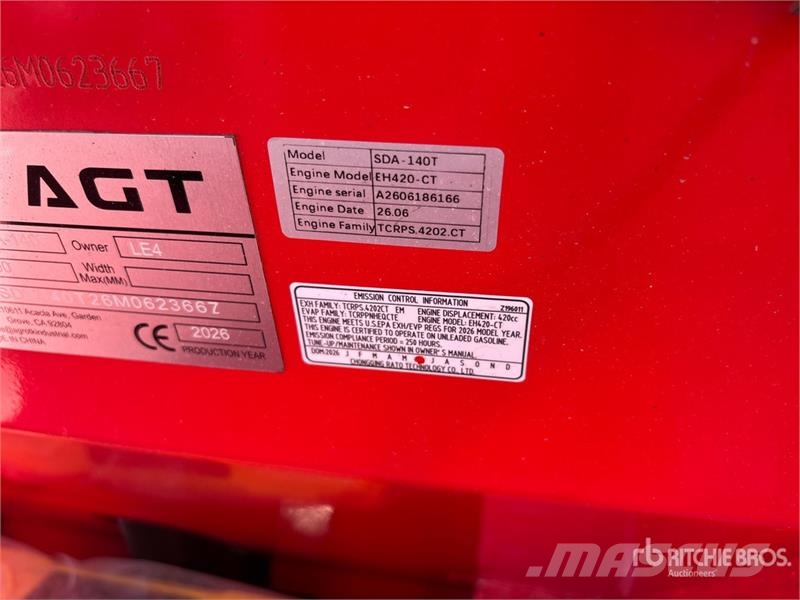 AGT SDA140T Mini Compact Track Loader (Unused) Kompaktlastere