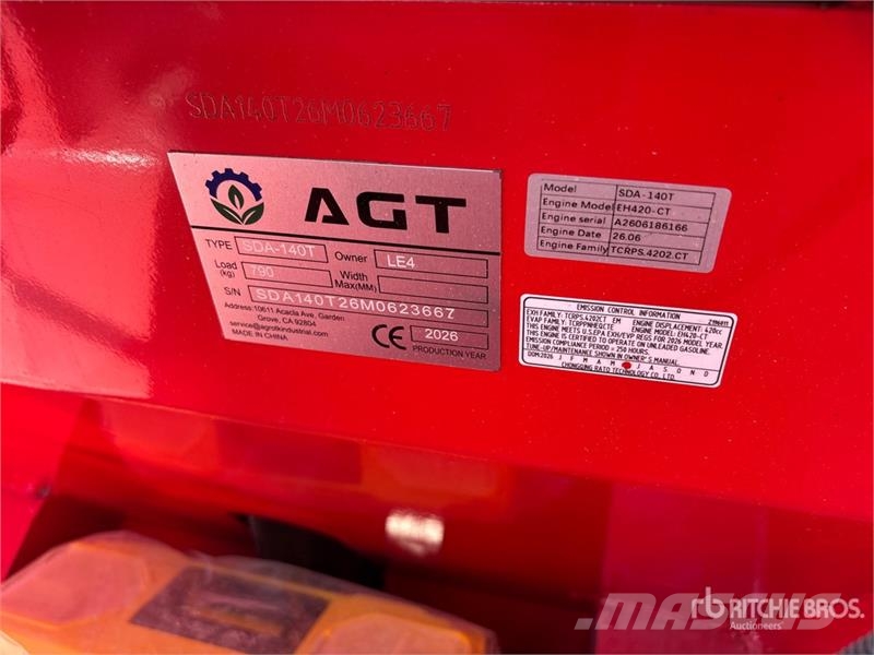 AGT SDA140T Mini Compact Track Loader (Unused) Kompaktlastere