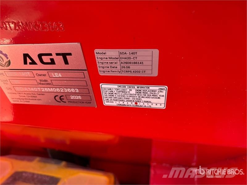 AGT SDA140T Mini Compact Track Loader (Unused) Kompaktlastere