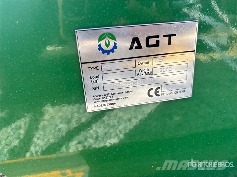 AGT SRR72 72 in Root Skid Steer Grapple (Unused) Grapples