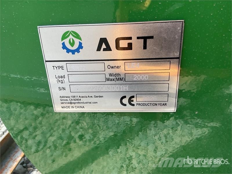 AGT SRR72 72 in Root Skid Steer Bucket (Unused) Грейферы