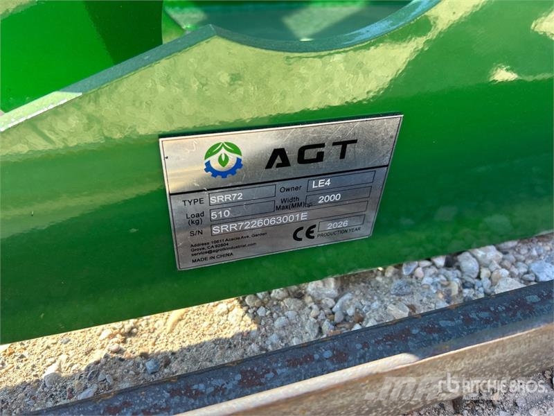 AGT SRR72 72 in Root Skid Steer Grapple (Unused) Grappin