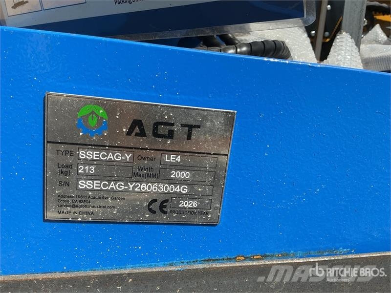 AGT SSECAG-Y Skid Steer Auger (Unused) Perfuradoras
