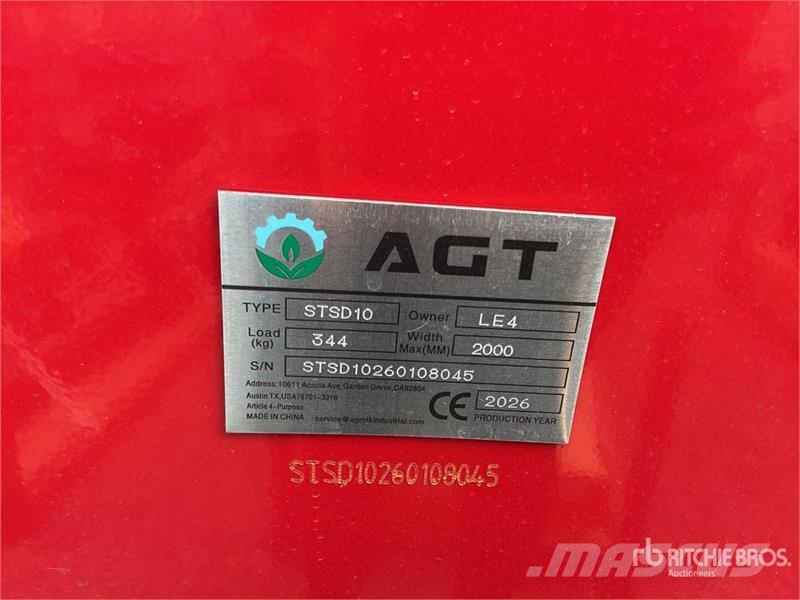 AGT STSD10 3-Point & Skid Steer Seeder (Unused) 드릴